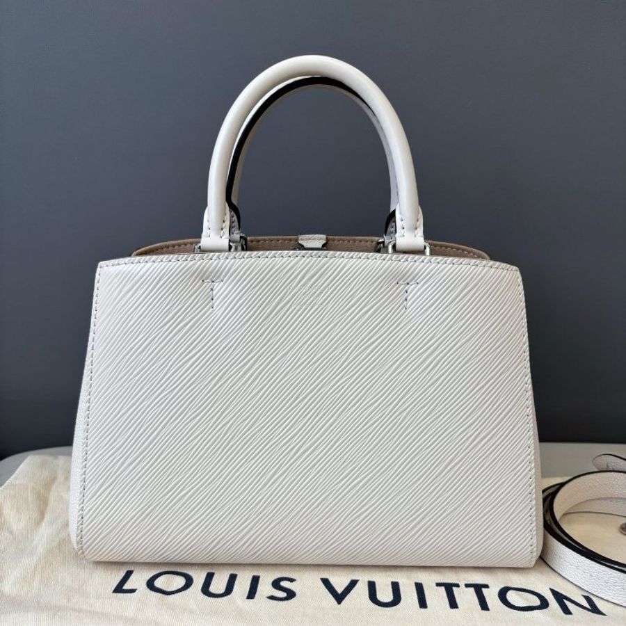 芯片款 路易威登/Louis Vuitton 奶白色水波紋Marelle BB蒙田包-1