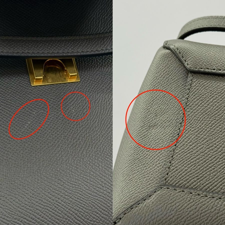CELINE 灰色BELT MICRO 手提斜背2WAY包 鯰魚包-8
