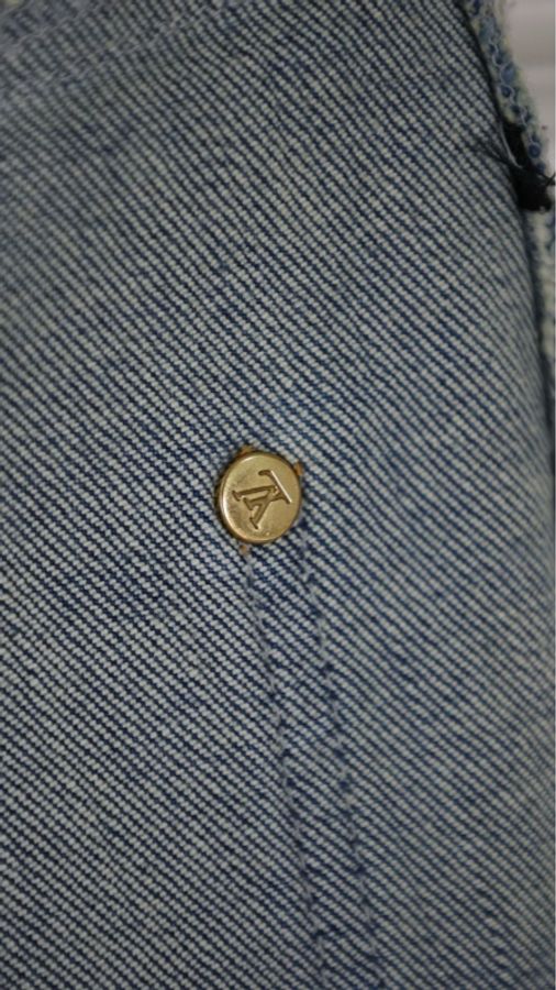 LV 蓝色丹宁牛仔紧身裤牛仔裤长裤-60