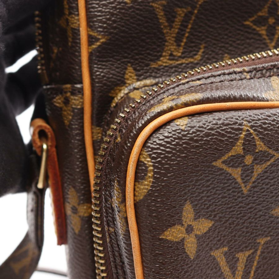 路易威登 Amazon 肩斜背包 M45236 Monogram 皮革 棕色 二手-8