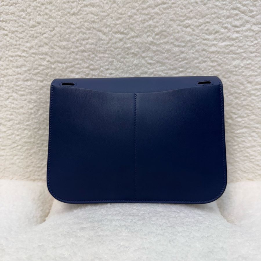 Hermes Bz Navy海軍藍Swift皮mini Halzan-9