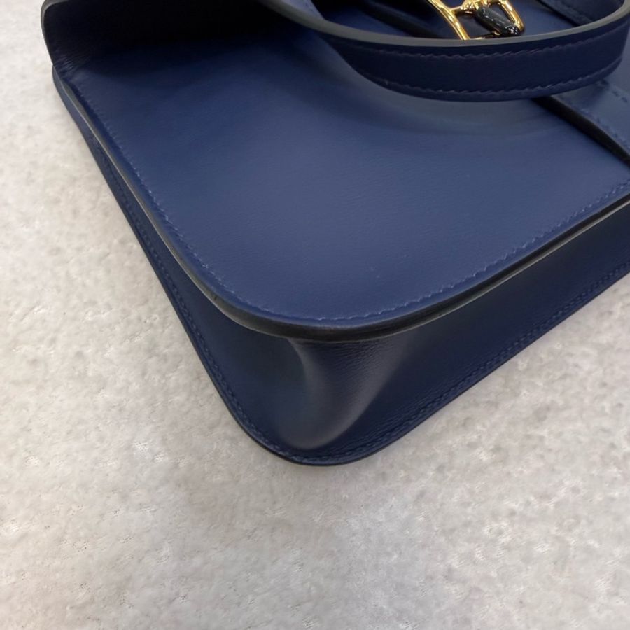 Hermes Bz Navy海軍藍Swift皮mini Halzan-11