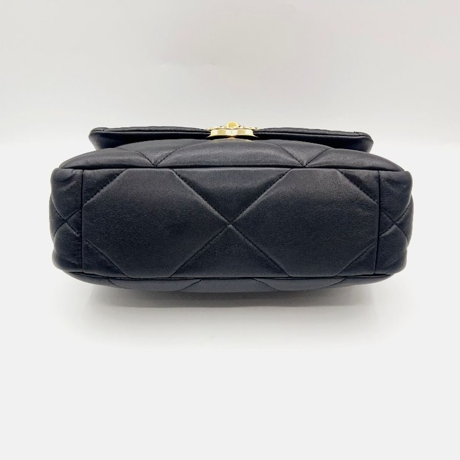 Chanel/香奈兒黑金19bag 小號 晶片款 尺寸:26*18cm-3