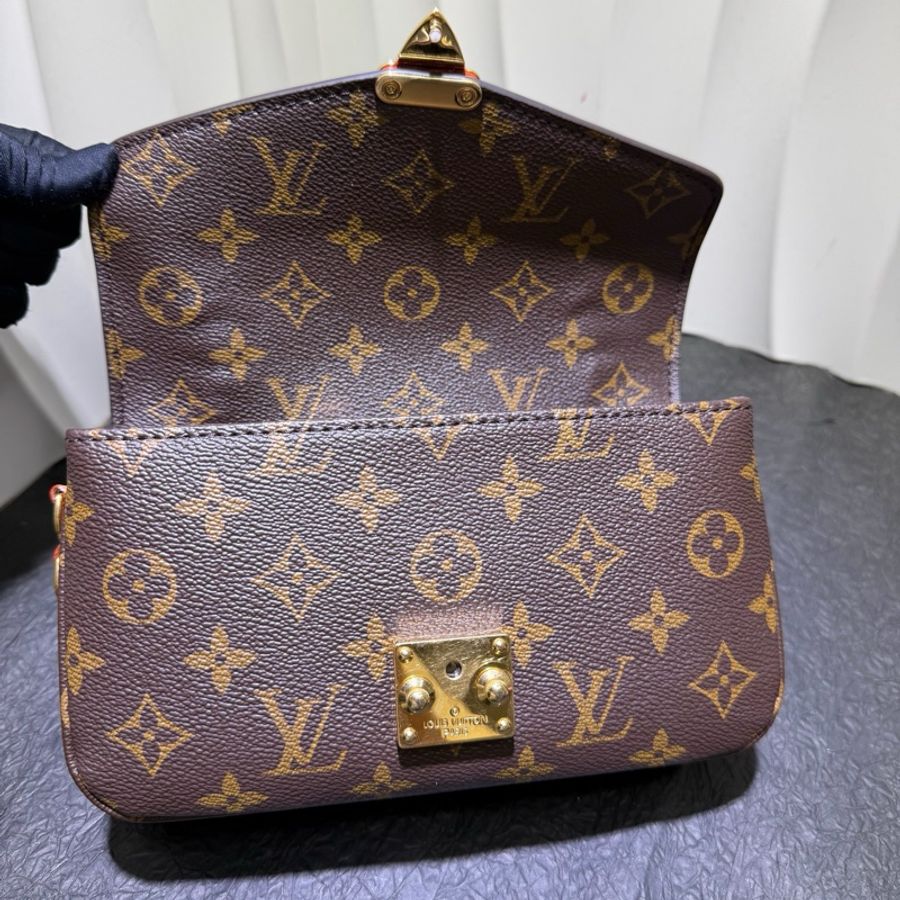 98新 芯片款 Pochette Metis East West 新款老花 雙肩帶 迷你 新款小郵差-6