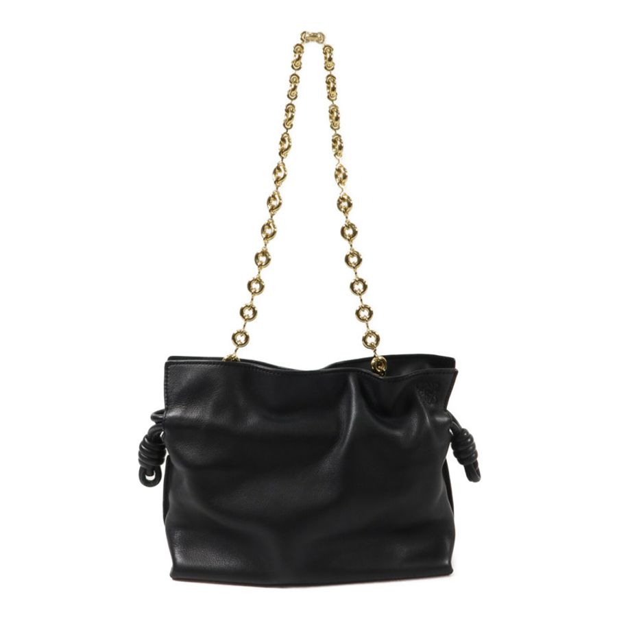 LOEWE 羊皮皮革Mini Flamenco Clutch With Chain鏈帶肩背袋-1