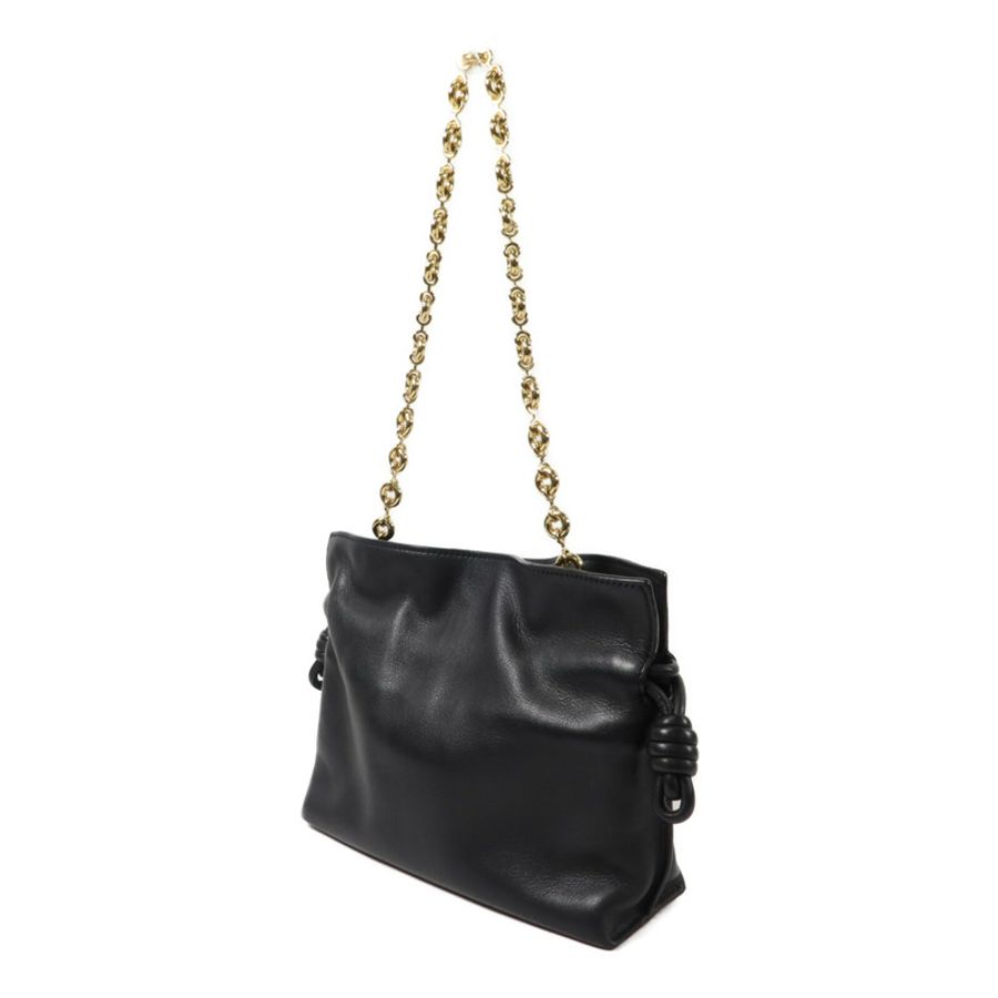 LOEWE 羊皮皮革Mini Flamenco Clutch With Chain鏈帶肩背袋-2