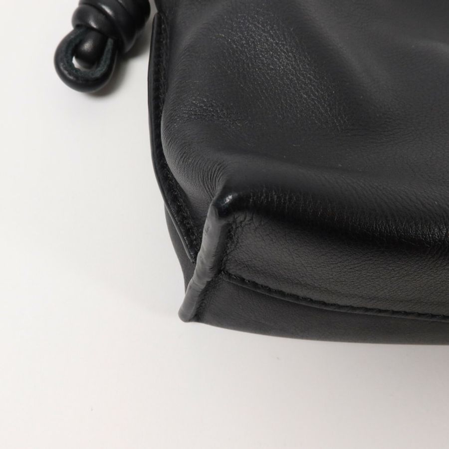 LOEWE 羊皮皮革Mini Flamenco Clutch With Chain鏈帶肩背袋-10