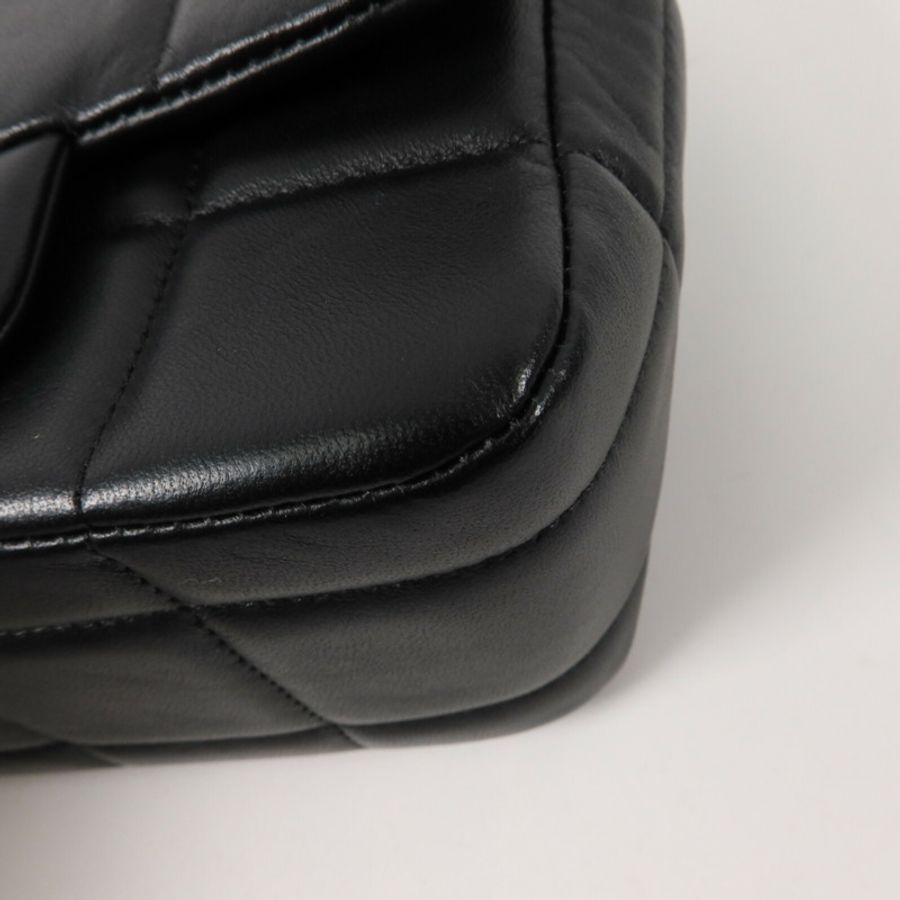 CHANEL 牛皮皮革Chain Shoulder鏈帶肩背袋-12