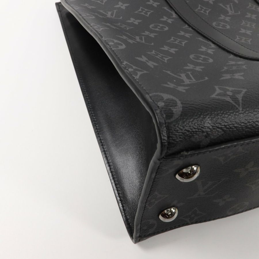 LOUIS VUITTON Monogram Eclipse Sac Plat 24H手挽肩背兩用袋-8