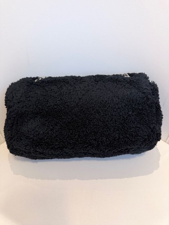 CHANEL✨毛巾布經典CF鏈條包翻蓋包單蓋包-15