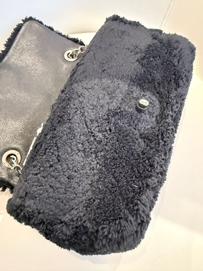 CHANEL✨毛巾布經典CF鏈條包翻蓋包單蓋包-27