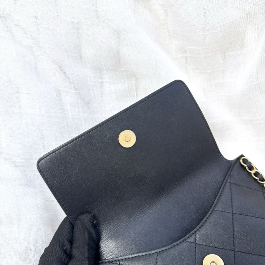 Chanel chain handle flap-6