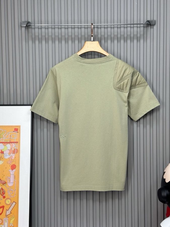 BURBERRY 巴寶莉 綠色休閒圓領T恤 短袖 100%棉 XS碼-3