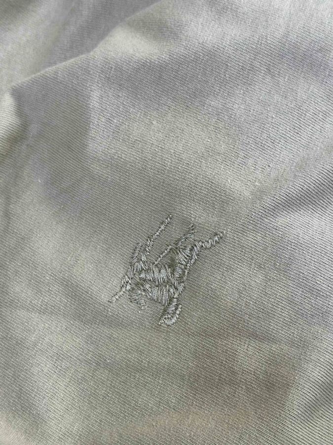 BURBERRY 巴寶莉 綠色休閒圓領T恤 短袖 100%棉 XS碼-6