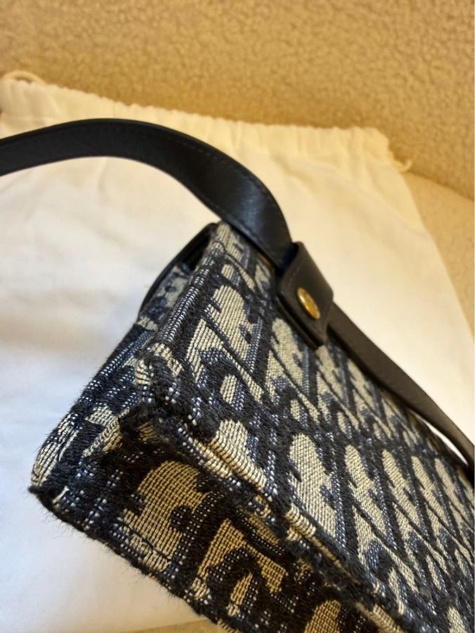 Dior 迪奧 Saddle 刺繡馬鞍包,經典老花 Oblique 印花,附腰帶,可單肩/斜挎/胸包,女款-4