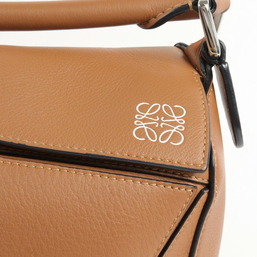 LOEWE 牛皮皮革Puzzle Small手挽肩背兩用袋-5