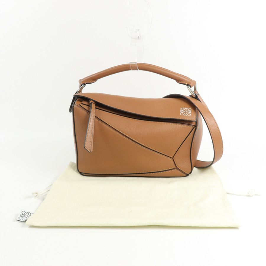 LOEWE 牛皮皮革Puzzle Small手挽肩背兩用袋-12