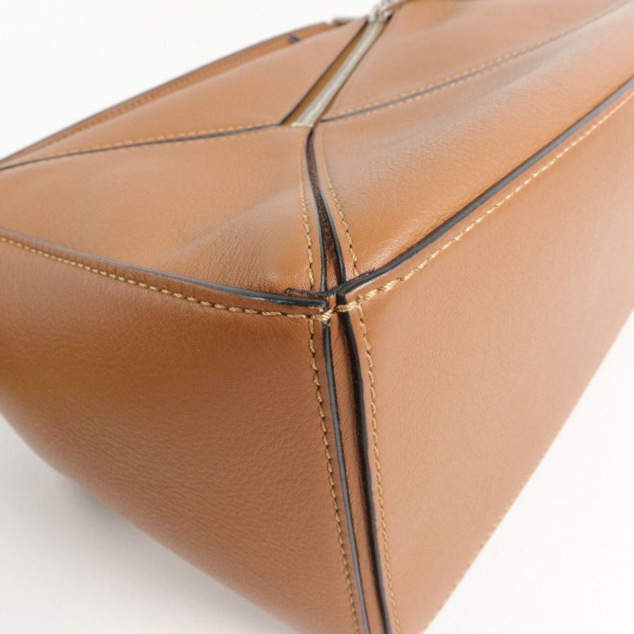 LOEWE 牛皮皮革Puzzle Small手挽肩背兩用袋-15