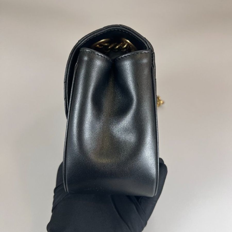 GUCCI 739682 黑MARMONT方胖側肩包-2