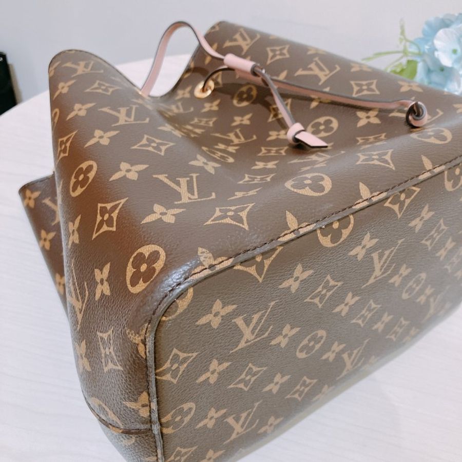 TK2098 路易威登 水桶包中號 老花 粉紅 金扣肩背包 Vuitton Rose Poudré Pink Monogram Canvas NéoNoé MM Bag-6