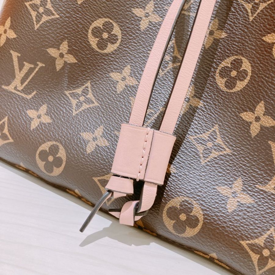 TK2098 路易威登 水桶包中號 老花 粉紅 金扣肩背包 Vuitton Rose Poudré Pink Monogram Canvas NéoNoé MM Bag-15
