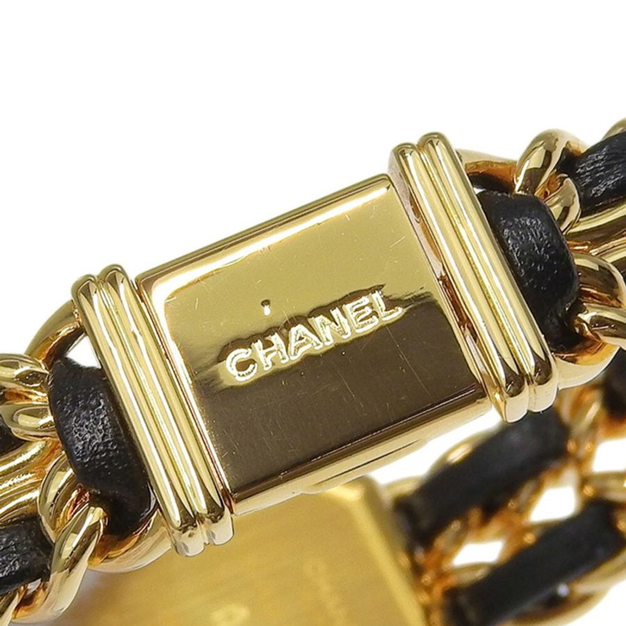 香奈兒 (Chanel) CHANEL Première 大號 H0001 黑色錶盤 GP/皮革 石英女錶 約 26 毫米(高)x 20 毫米(寬)-5