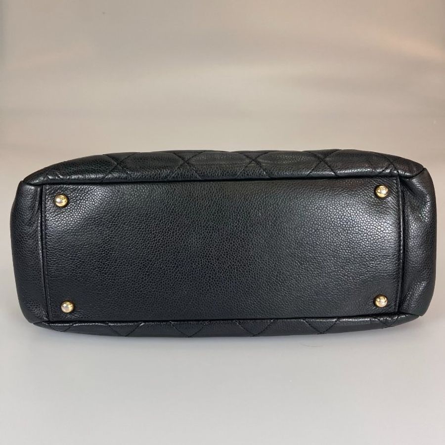 CHANEL 金鍊托特包 黑荔枝 A67294/保卡款17開-4
