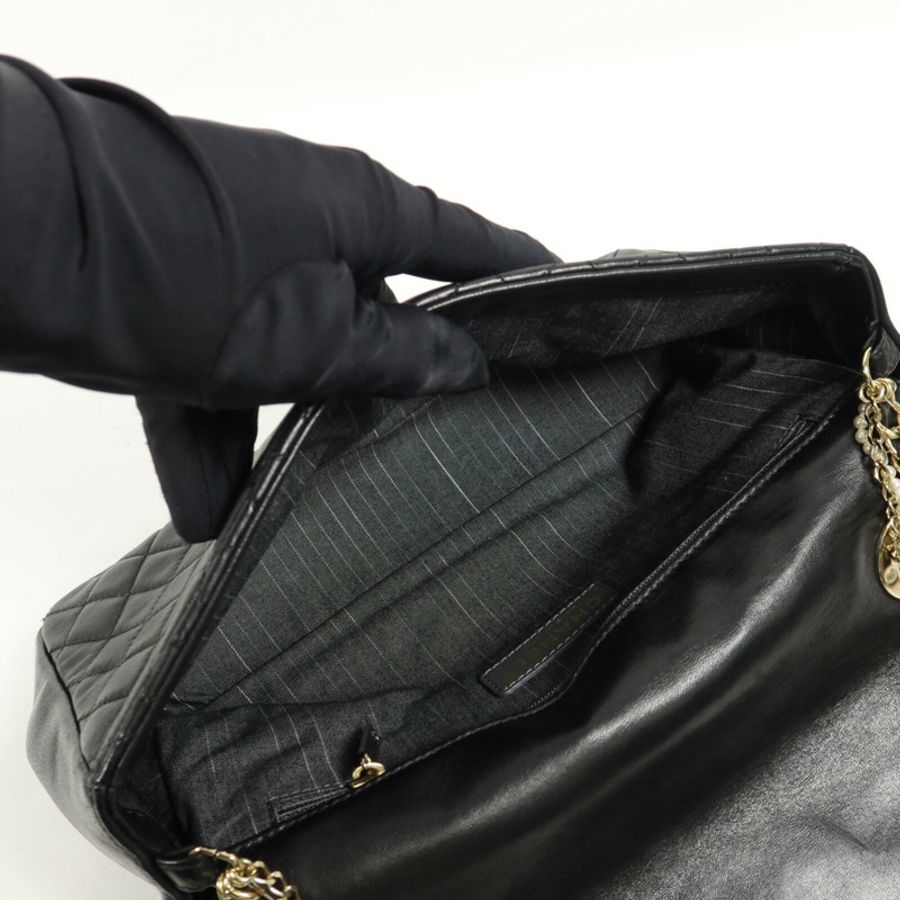 CHANEL 羊皮皮革Chain Shoulder鏈帶肩背袋-4