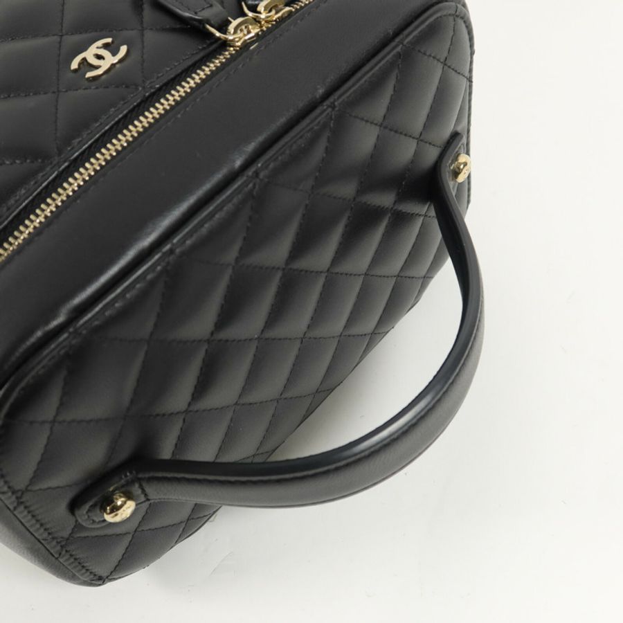 CHANEL 羊皮皮革Vanity Case手挽袋-10