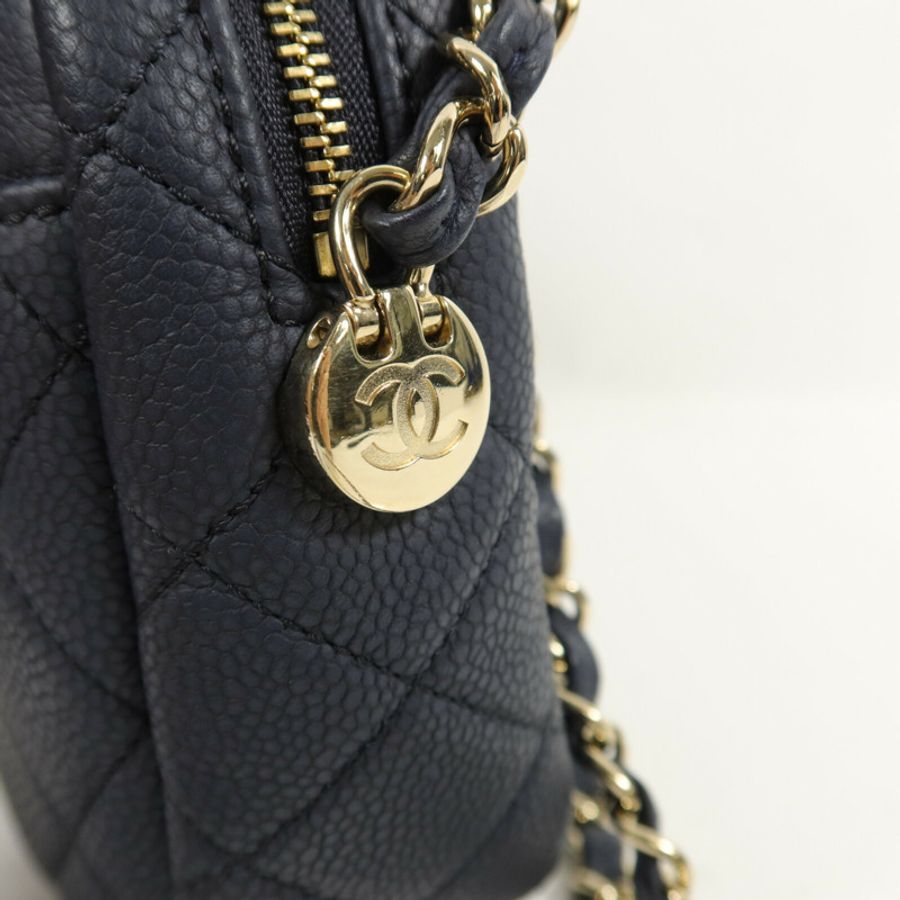 CHANEL 牛皮皮革Camera Bag鏈帶肩背袋-7
