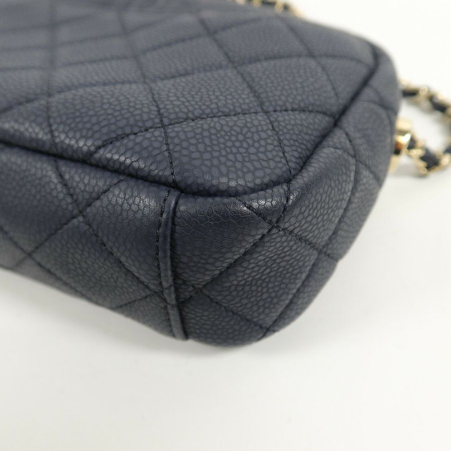 CHANEL 牛皮皮革Camera Bag鏈帶肩背袋-11