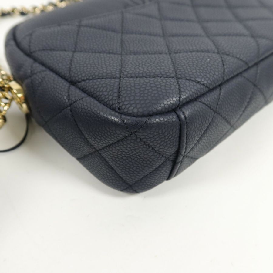 CHANEL 牛皮皮革Camera Bag鏈帶肩背袋-12