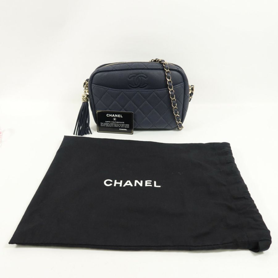 CHANEL 牛皮皮革Camera Bag鏈帶肩背袋-15