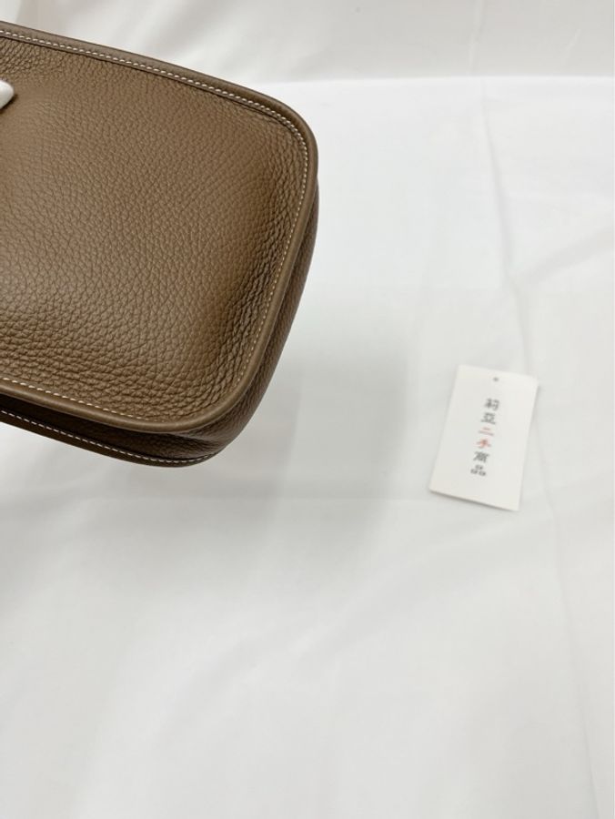 莉亞精品♡ Hermes Mini Evelyne 大象灰 二手美包-9