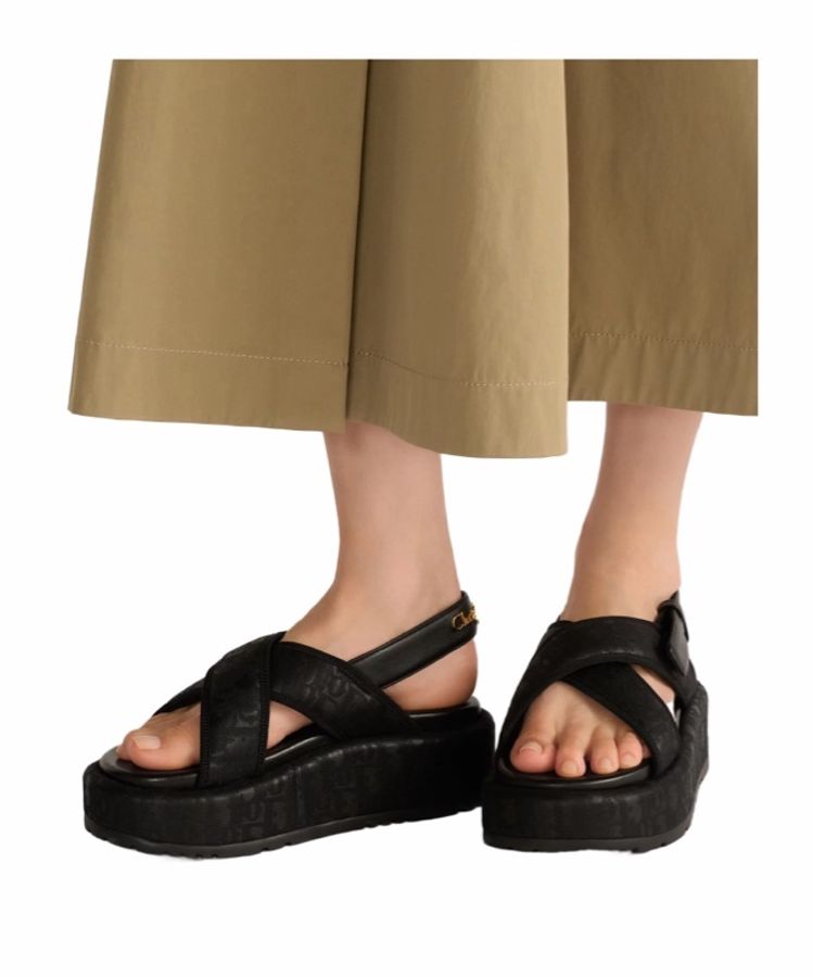 Dior 女士 露趾厚底涼鞋35 35.5 36 36.5 37 37.5 38 38.5 39 39.5 40 41碼跟高: 4cm-1