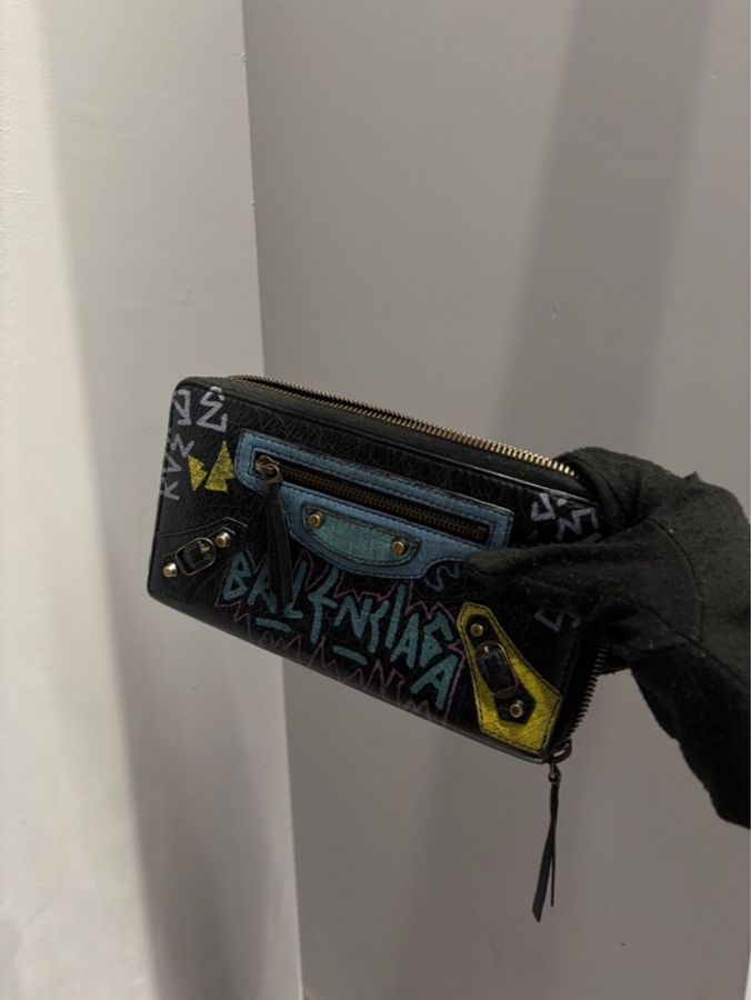 Balenciaga 巴黎世家 塗鴉機車長夾 |Classic Trend CT精品|台北東區實體-3
