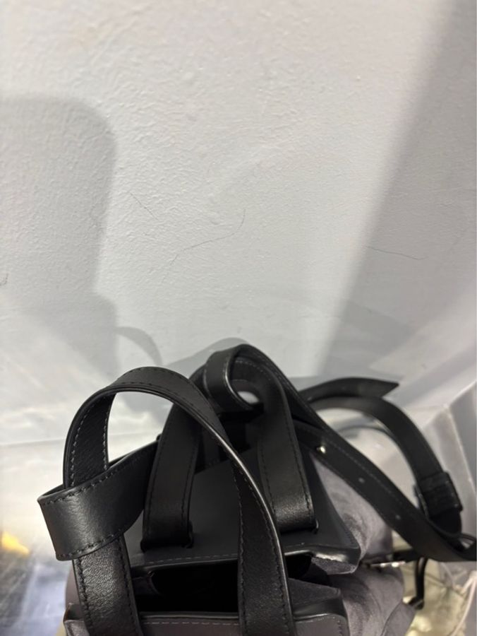 Loewe Hammock 黑灰拼色 吊床包 小號 |Classic Trend CT精品|台北東區實體-6