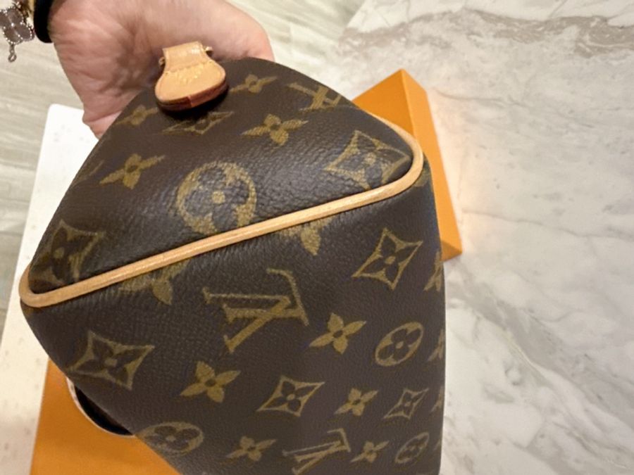 💗Lv 經典老花 Speedy 20 M46222 💗 有兩條背帶💗芯片款-8
