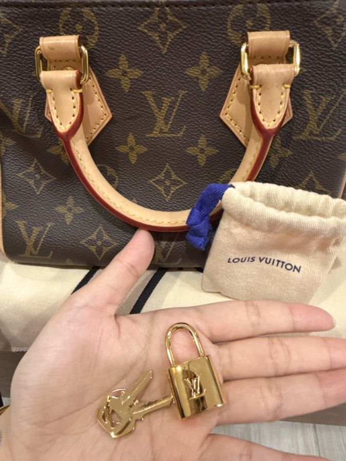 💗Lv 經典老花 Speedy 20 M46222 💗 有兩條背帶💗芯片款-12