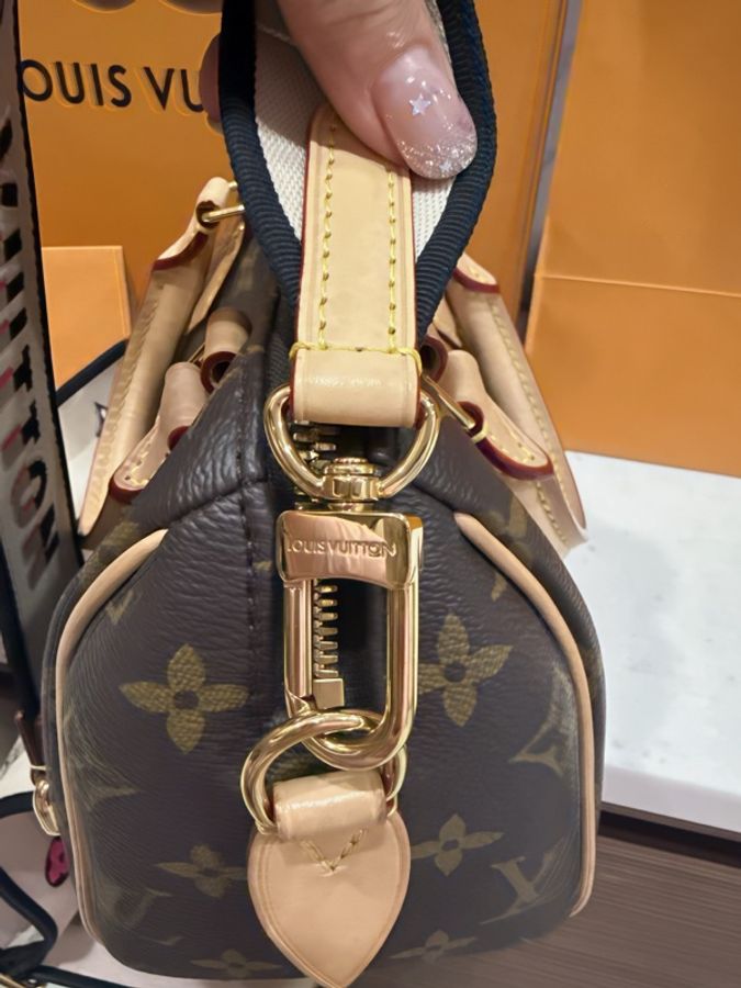 💗Lv 經典老花 Speedy 20 M46222 💗 有兩條背帶💗芯片款-14