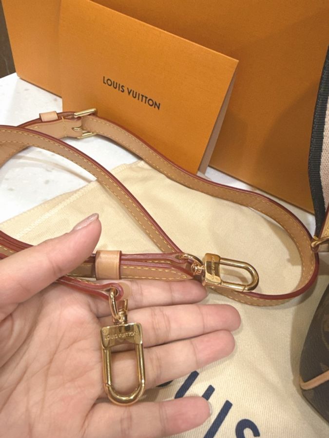 💗Lv 經典老花 Speedy 20 M46222 💗 有兩條背帶💗芯片款-16