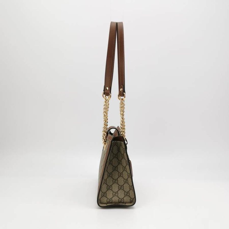 Gucci Padlock中型牛皮GG老花鎖扣單肩包-3