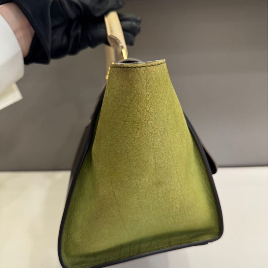 賽琳Celine trepeze三拼色牛皮鞦韆包中號-2