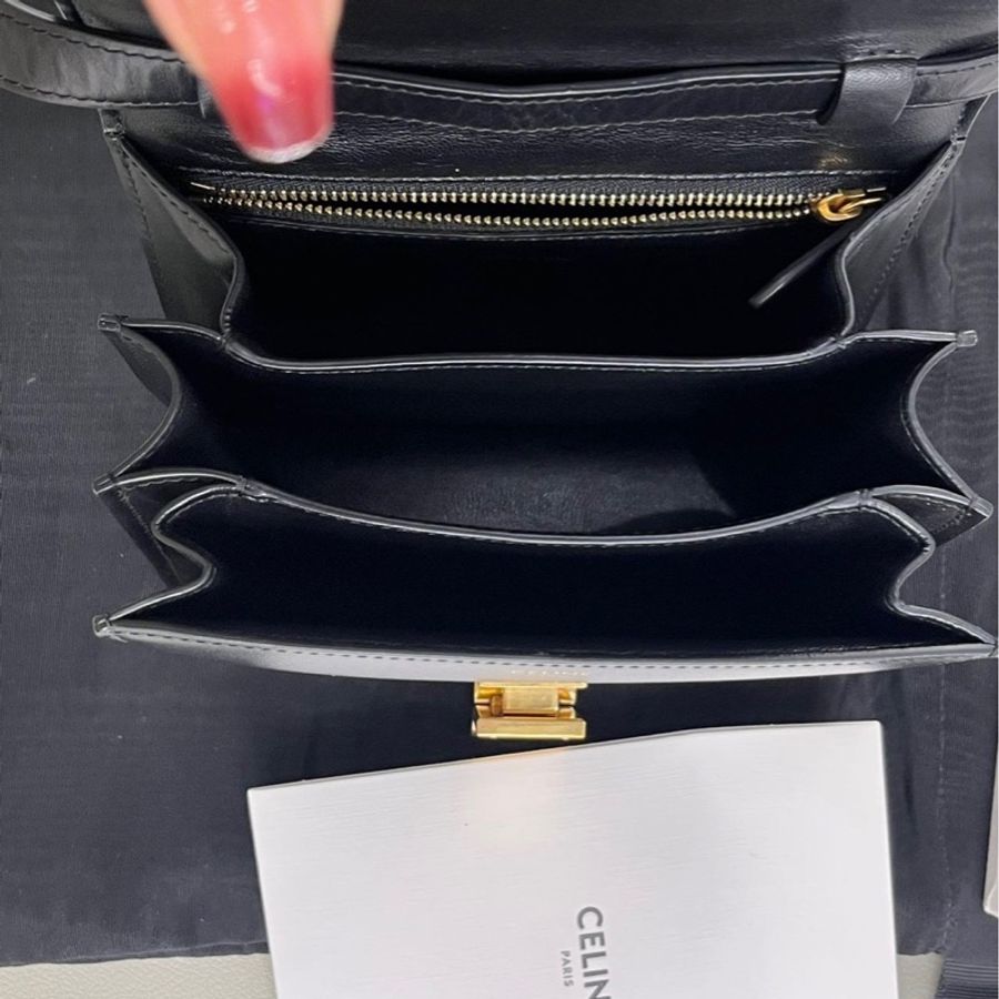 Celine賽琳黑金豆腐包box迷你號mini-6