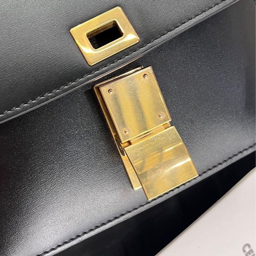 Celine賽琳黑金豆腐包box迷你號mini-7