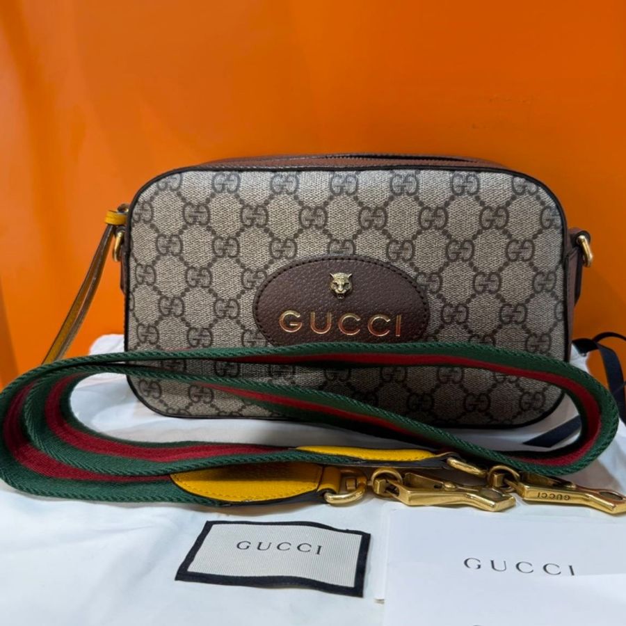 古馳Gucci 老花虎頭相機包-0