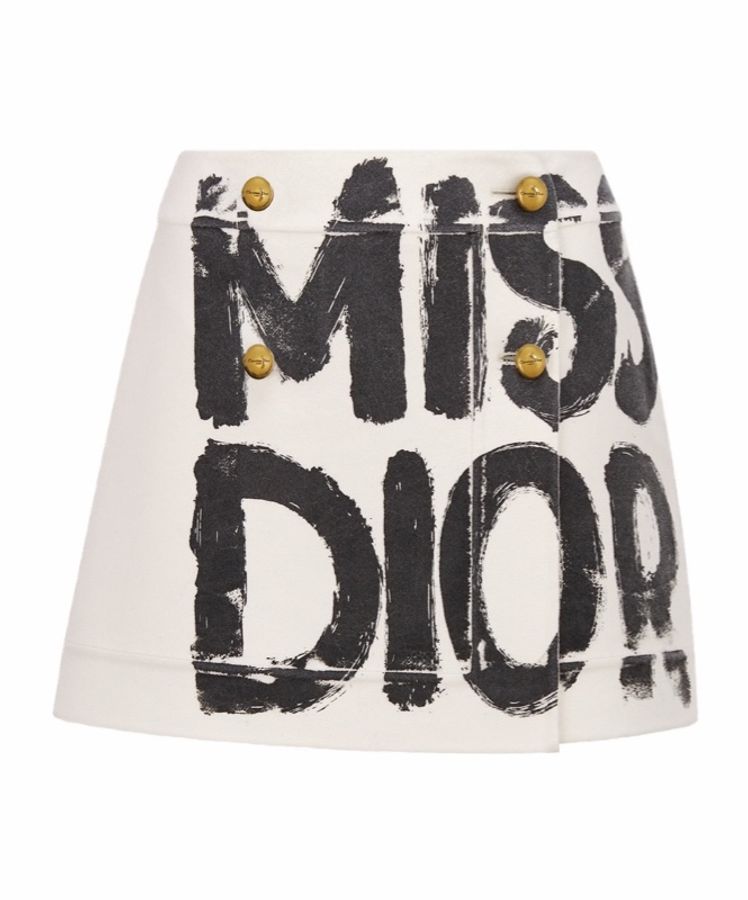 Dior 女士 裹身式羊毛迷你裙FR-36 FR-38 FR-40 FR-42碼-4