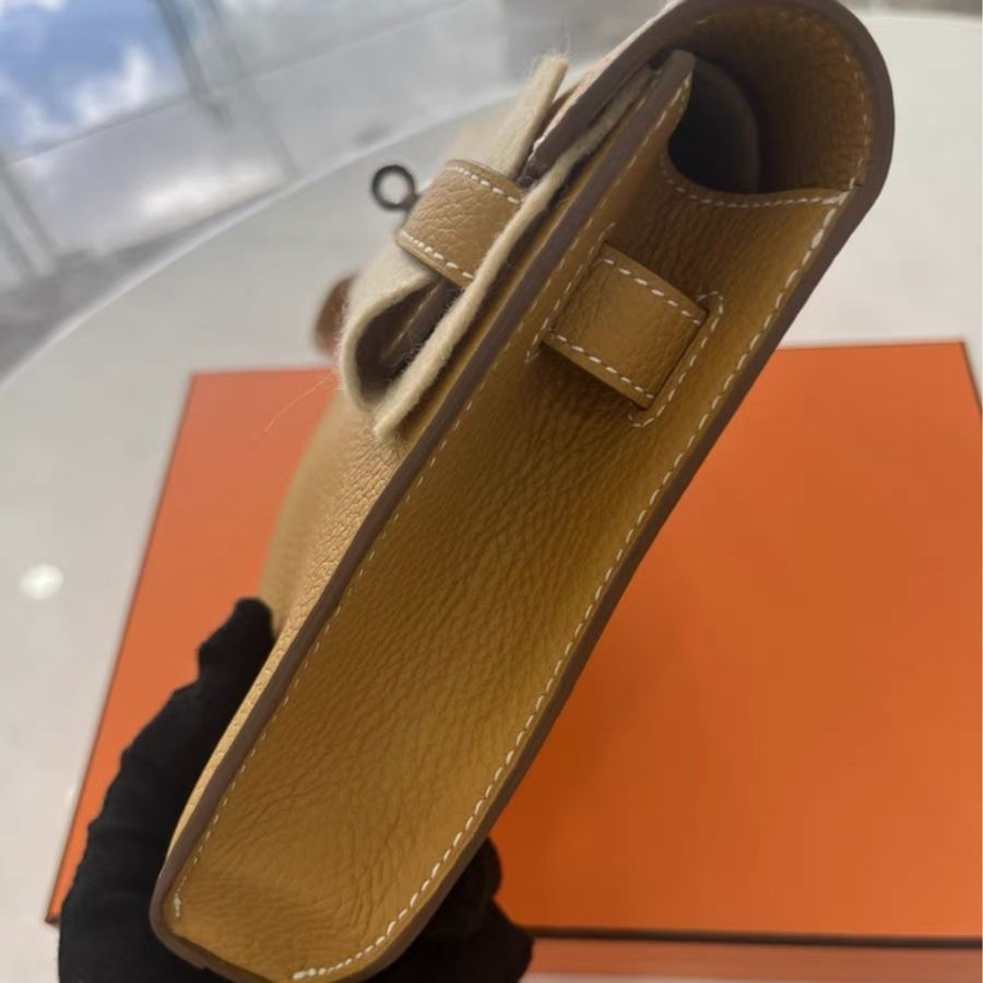 有票 🩷 Hermes depeches 25,沙灘金銀扣,B刻,togo皮-6