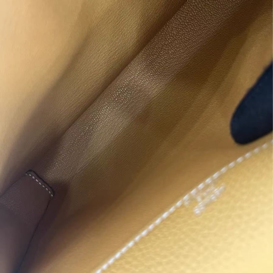 有票 🩷 Hermes depeches 25,沙灘金銀扣,B刻,togo皮-7