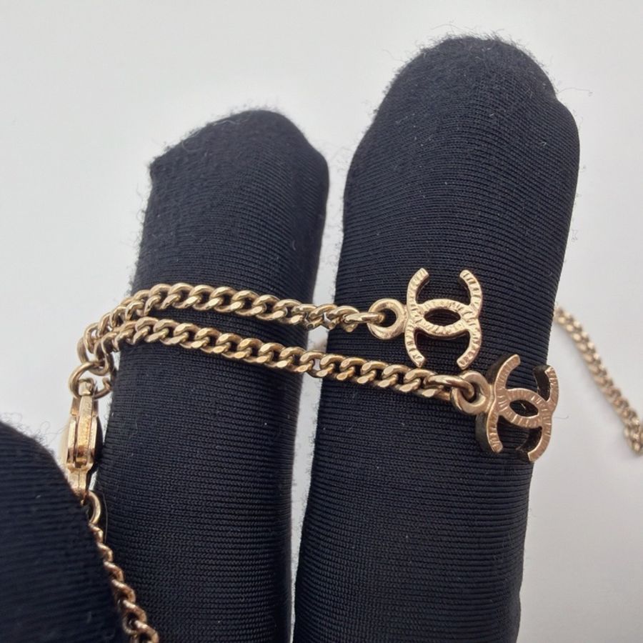 Chanel/香奈兒山茶花毛衣鏈 鏈長60可調節長度 🈚附件-5
